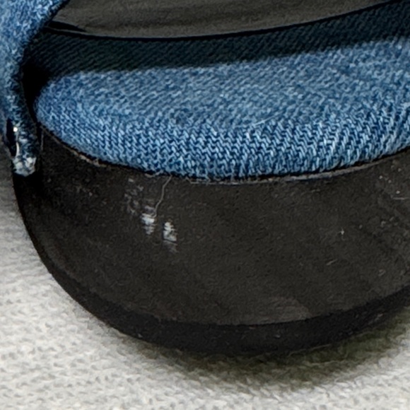 Rag & Bone Mara Blue Denim Platform Clogs Size 39 or US 9 - Picture 16 of 16